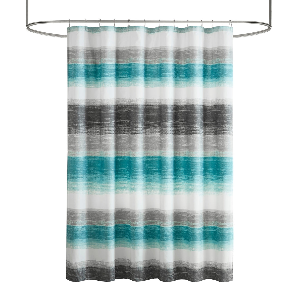 Madison Park Essentials Barret Stripe Print Shower Curtain