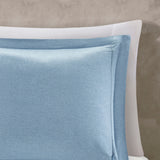 Madison Park Essentials Braydon Blue Reversible Stripe Down Alternative Comforter Set