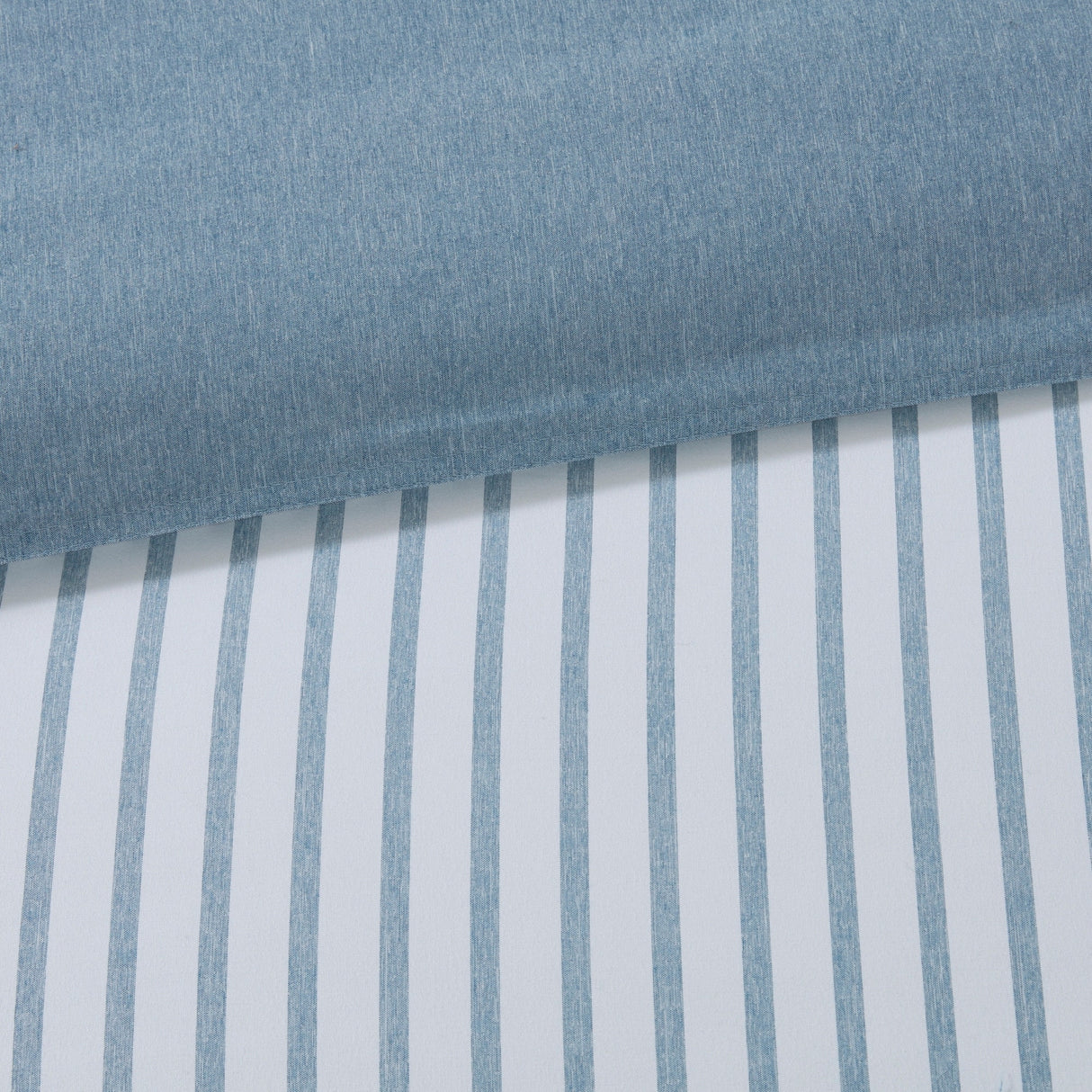 Madison Park Essentials Braydon Blue Reversible Stripe Down Alternative Comforter Set