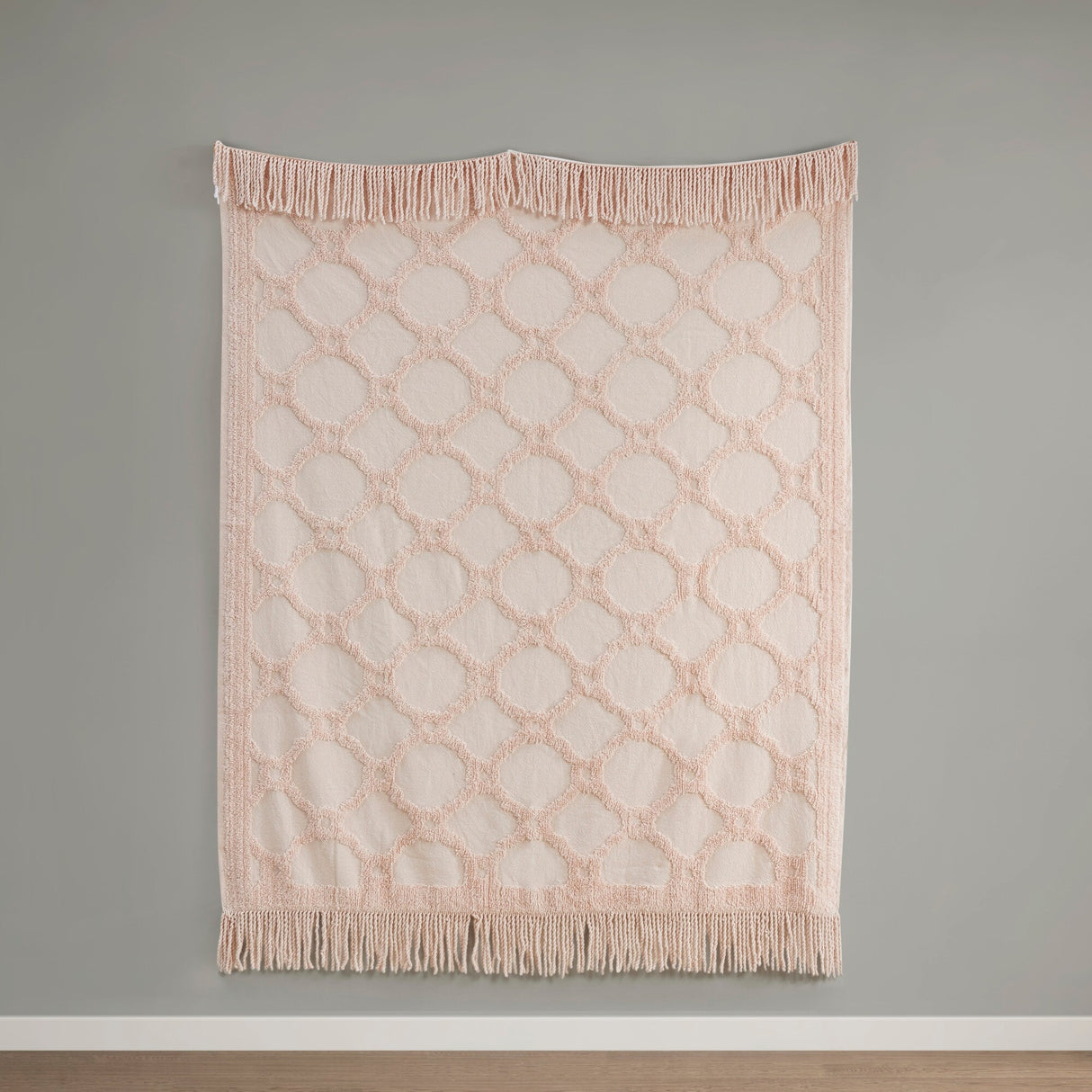 Madison Park Hannah 100-percent Cotton Tufted Chenille Lightweight Throw With Fringe Tassel