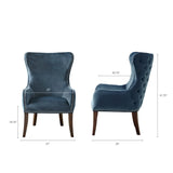 Madison Park Irvine Blue Nailhead Trim Accent Chair