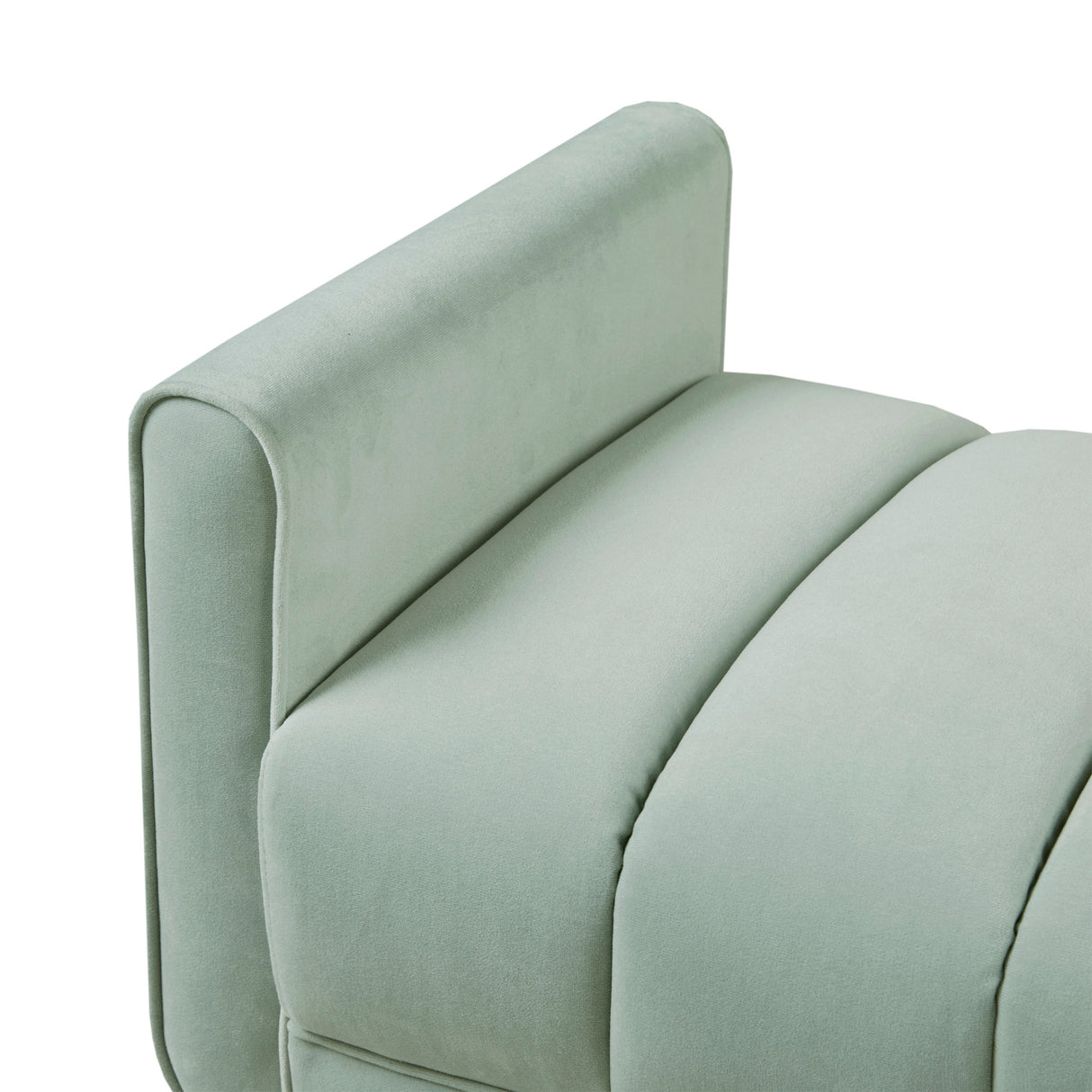 Madison Park Irvington Upholstered Modern Accent Bench - Seafoam