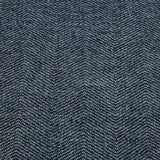 Madison Park Javier Denim/ Brown Round Storage Ottoman