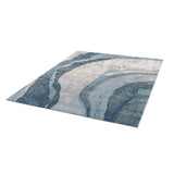 Madison Park Kathryn Blue Abstract Wave Area Rug