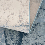 Madison Park Kathryn Blue Abstract Wave Area Rug
