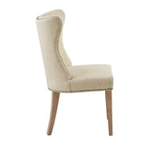 Madison Park Keeble Cream Dining Side Chair (Set of 2) - 25.25"w x 25.25"d x 39"h