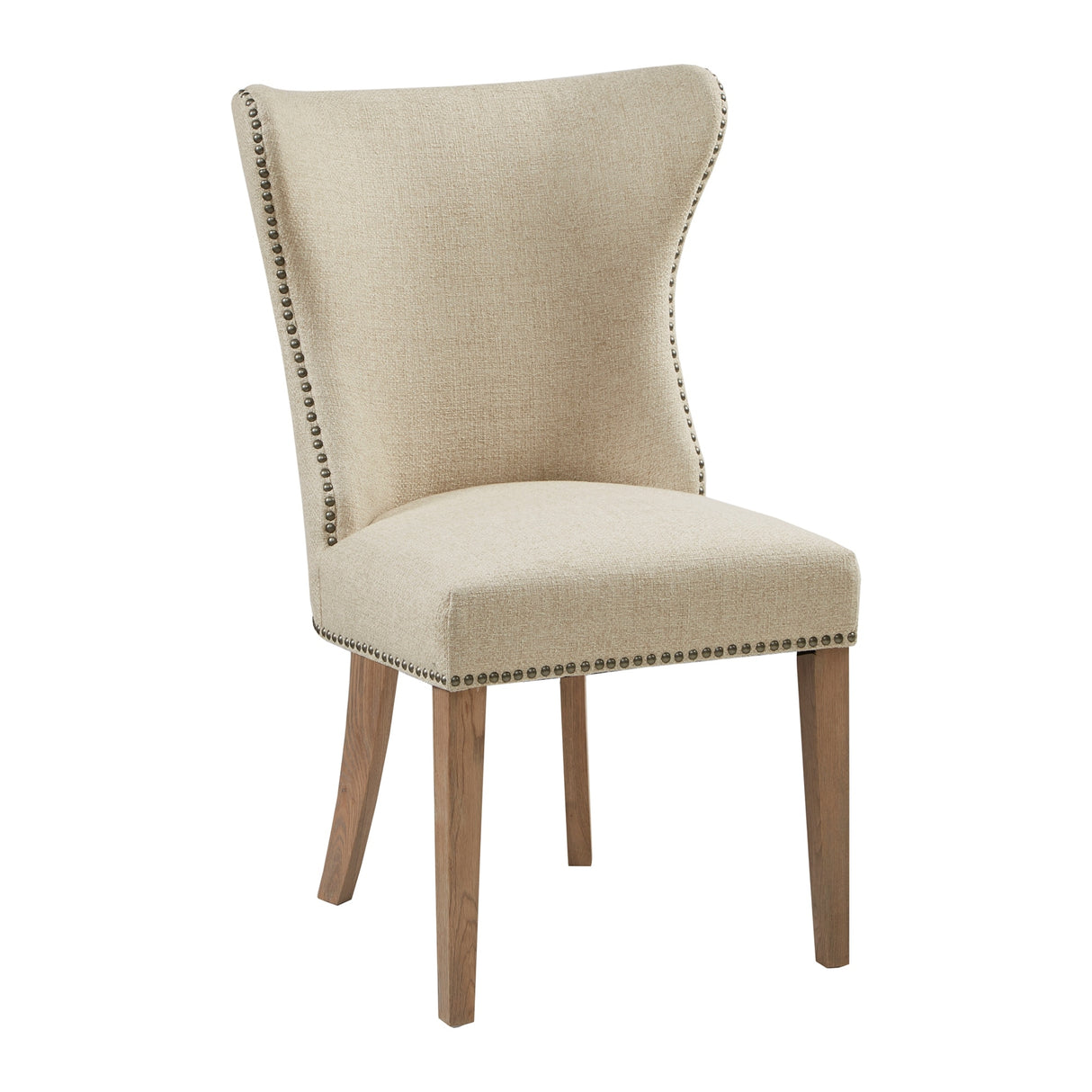 Madison Park Keeble Cream Dining Side Chair (Set of 2) - 25.25"w x 25.25"d x 39"h