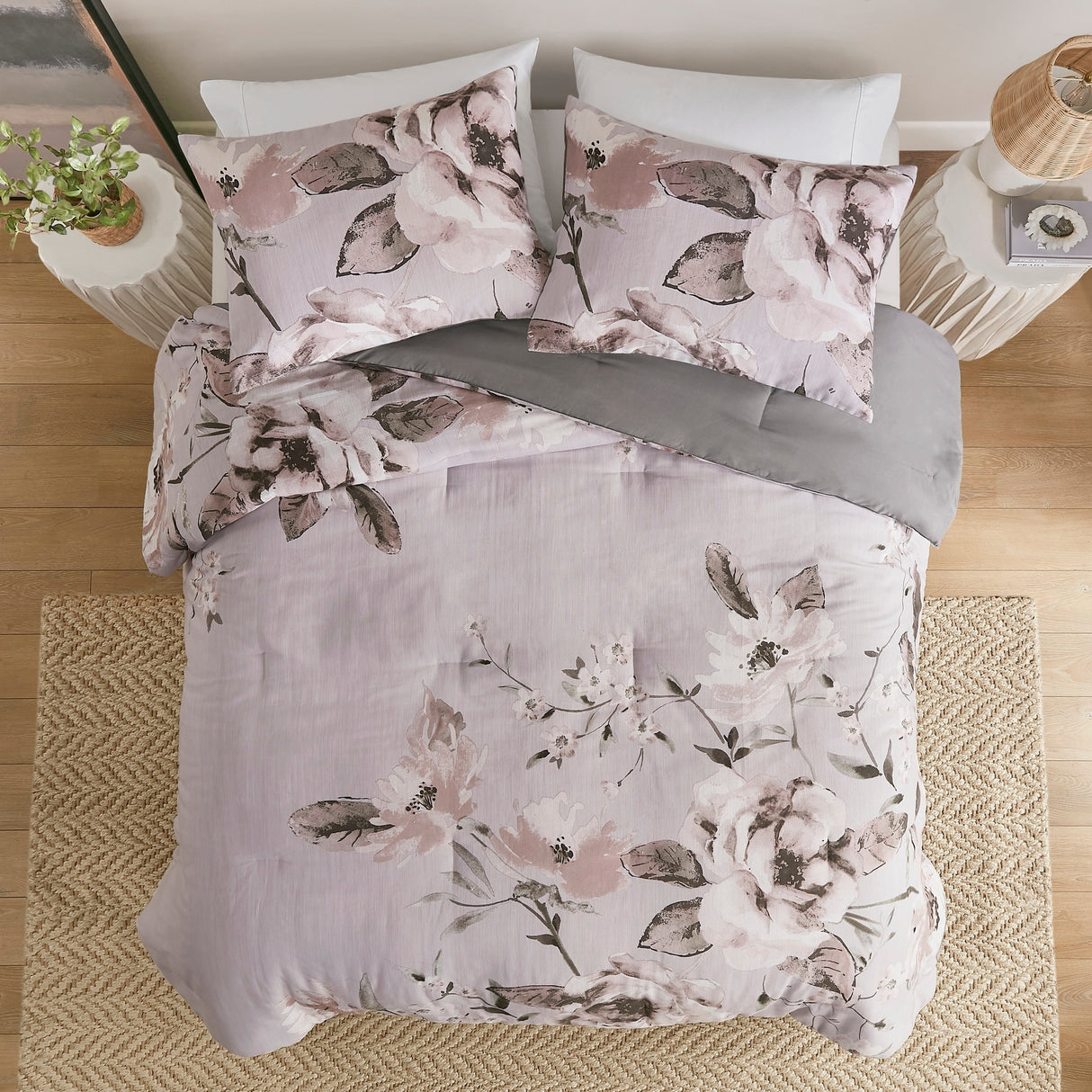 Madison Park Penelope 3 Piece Floral Printed Comforter Set