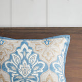 Madison Park Signature Caspian Blue Medallion Print Comforter Set