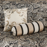 Madison Park Wellington 12 Piece Comforter Set with Cotton Bed Sheets