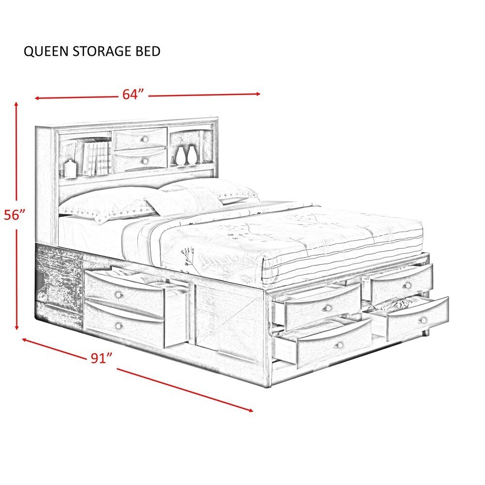Picket House Furnishings Madison Queen Storage 5PC Bedroom Set
