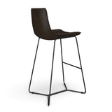 Madison Vegan Leather Bar Height Stools (Set of 2)