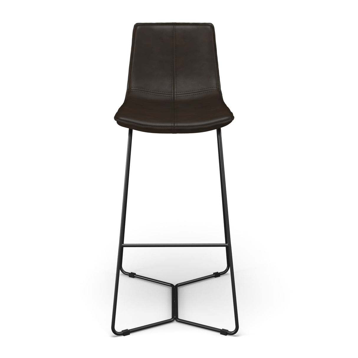 Madison Vegan Leather Bar Height Stools (Set of 2)