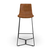 Madison Vegan Leather Bar Height Stools (Set of 2)