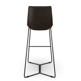Madison Vegan Leather Bar Height Stools (Set of 2)