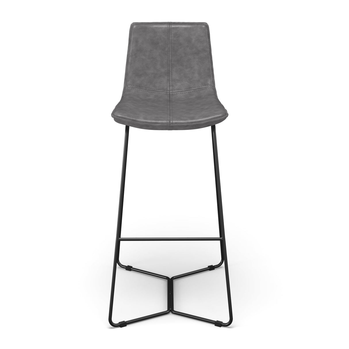 Madison Vegan Leather Bar Height Stools (Set of 2)
