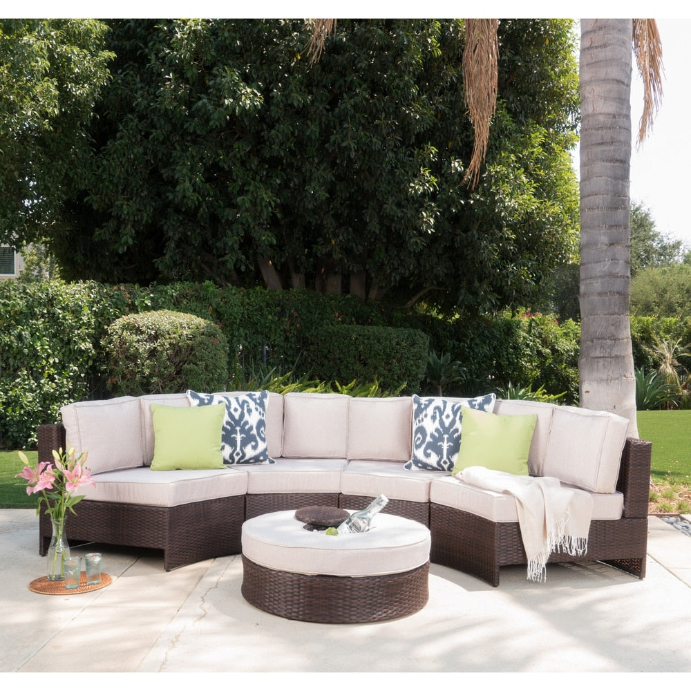 Madras Tortuga Wicker Chat Set by Christopher Knight Home