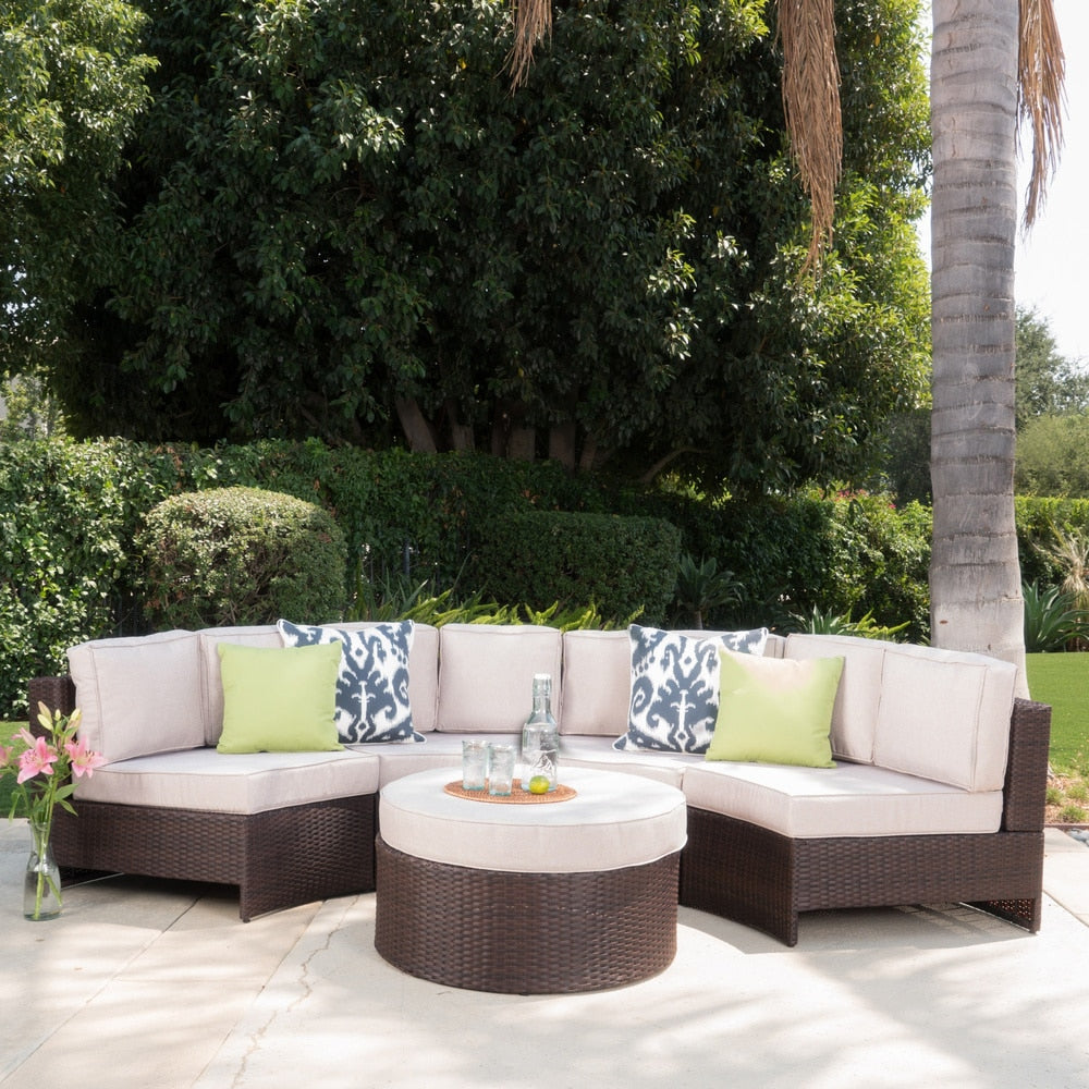 Madras Tortuga Wicker Chat Set by Christopher Knight Home