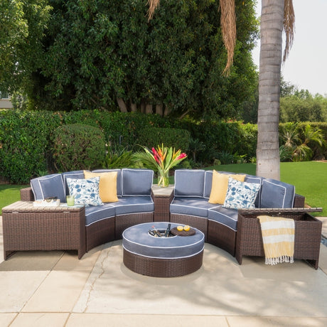 Madras Tortuga Wicker Chat Set by Christopher Knight Home