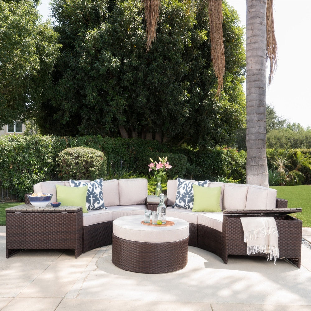 Madras Tortuga Wicker Chat Set by Christopher Knight Home