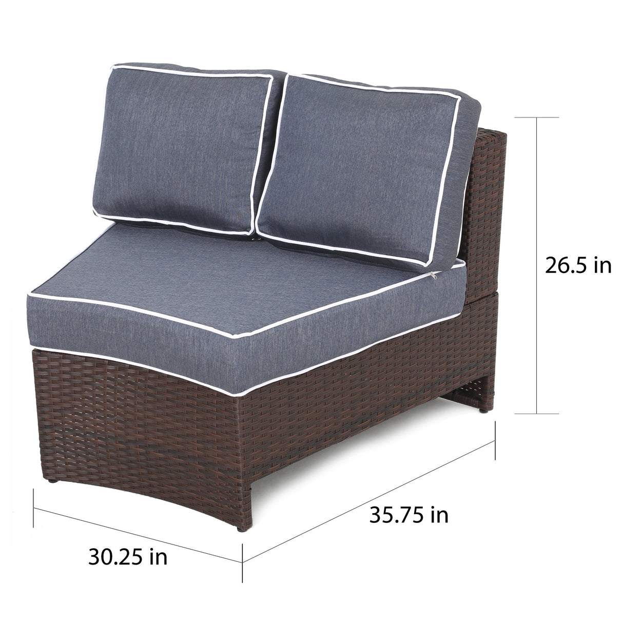 Madras Tortuga Wicker Chat Set by Christopher Knight Home