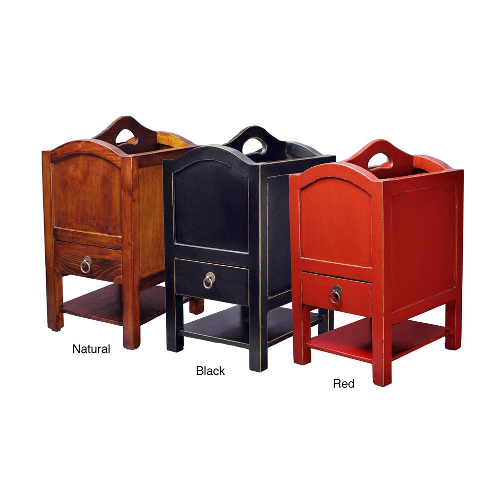 Magazine Stand with Drawer