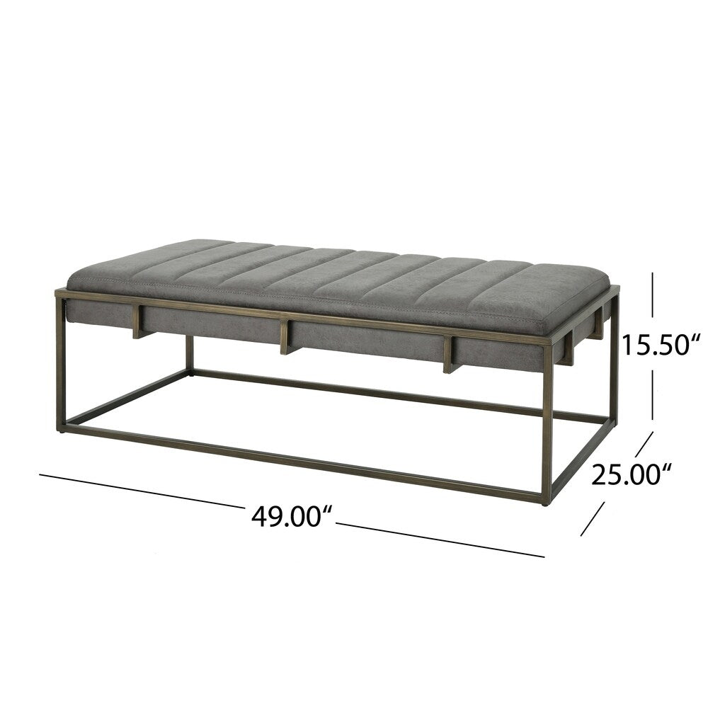 Magdalene Velvet Ottoman Bench by Christopher Knight Home