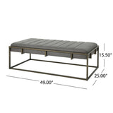 Magdalene Velvet Ottoman Bench by Christopher Knight Home