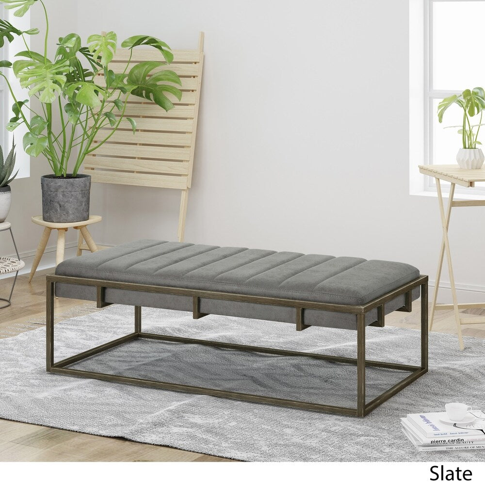 Magdalene Velvet Ottoman Bench by Christopher Knight Home
