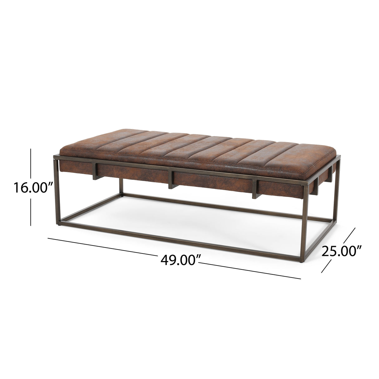 Magdalene Velvet Ottoman Bench by Christopher Knight Home