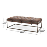 Magdalene Velvet Ottoman Bench by Christopher Knight Home