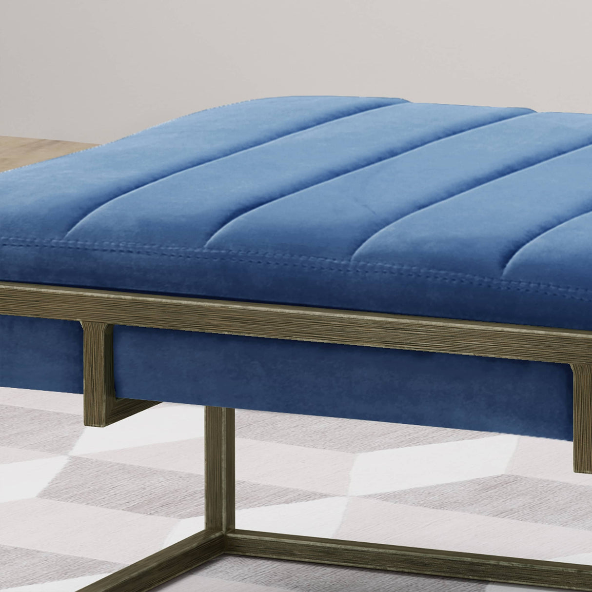Magdalene Velvet Ottoman Bench by Christopher Knight Home