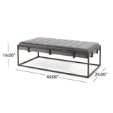 Magdalene Velvet Ottoman Bench by Christopher Knight Home