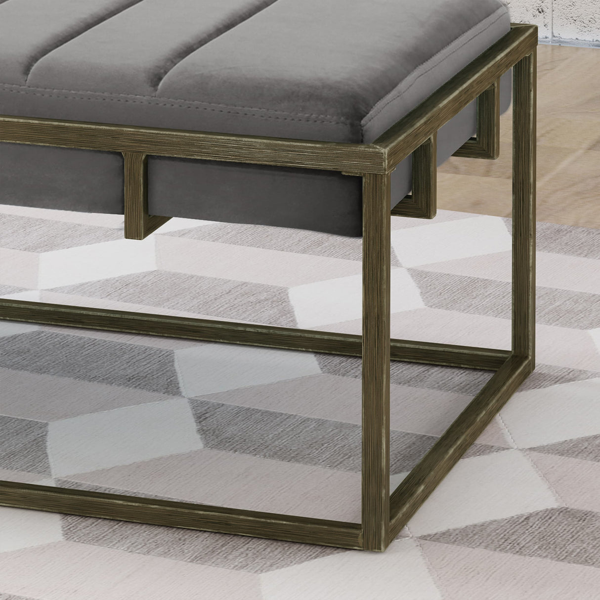 Magdalene Velvet Ottoman Bench by Christopher Knight Home