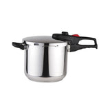 Magefesa Practika Plus 6.4-Quart Pressure Cooker with 8-Inch Nylon Flipper Tongs + Kitchen Oven Mitt - Stainless Steel