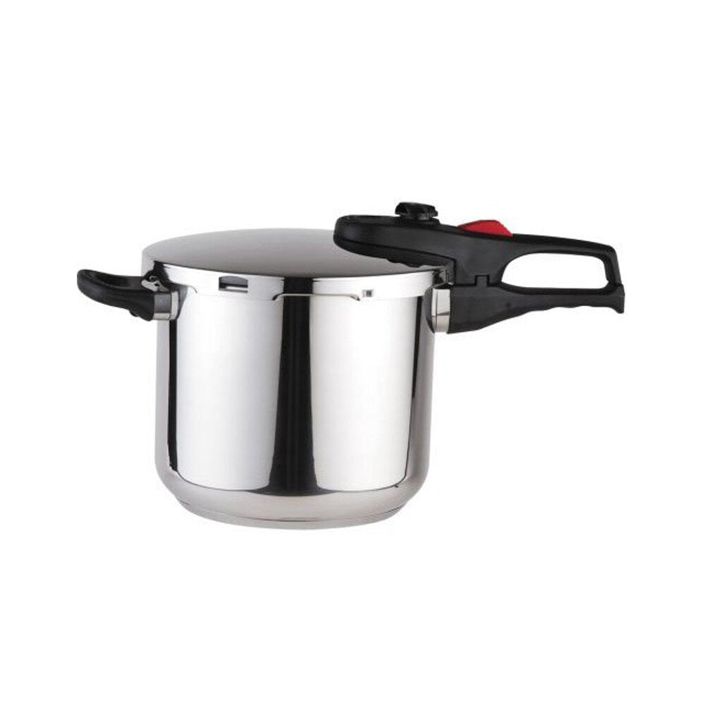Magefesa Practika Plus 8-Quart Super Fast Pressure Cooker + Kitchen Oven Mitt + Wusthof Bamboo Cutting Board - Stainless Steel