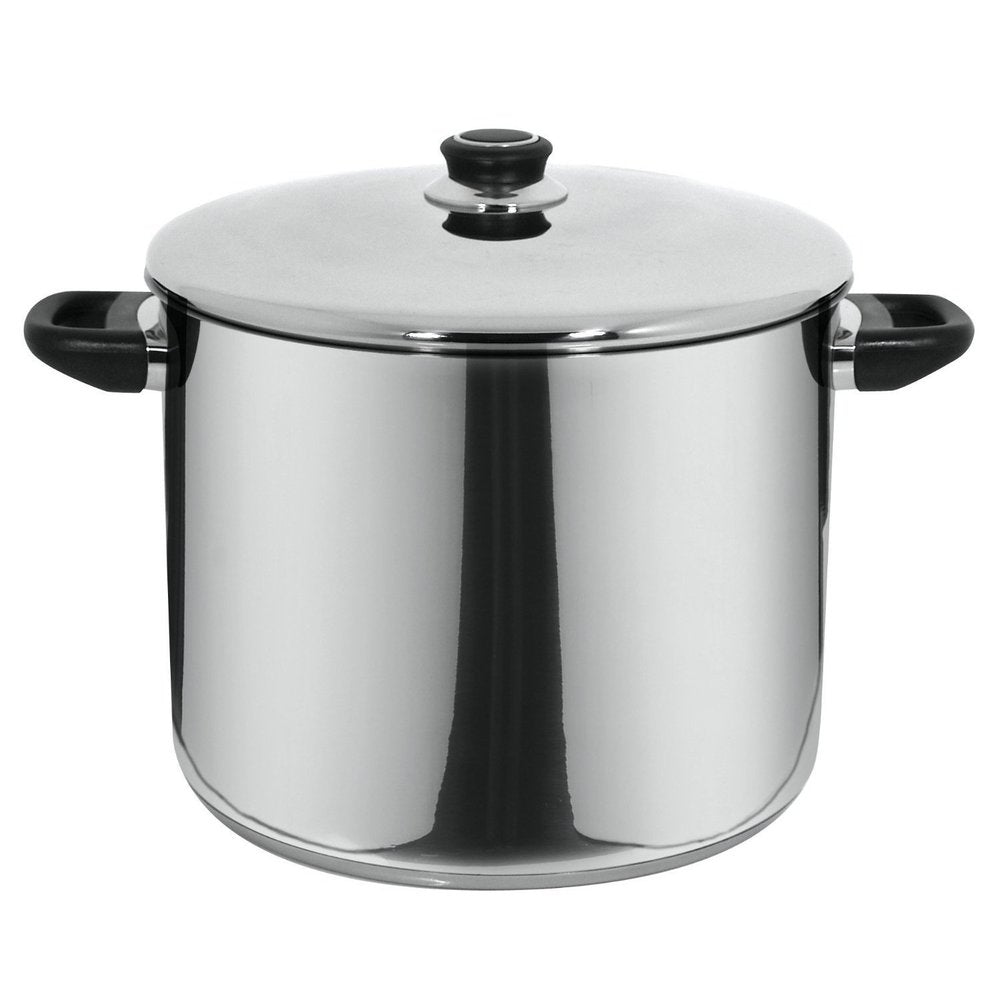 Magefesa Royal 11.8-Quarts Stockpot with Lid + Classic Praga 11-Inch Frying Pan Bundle + Two Oven Mitts