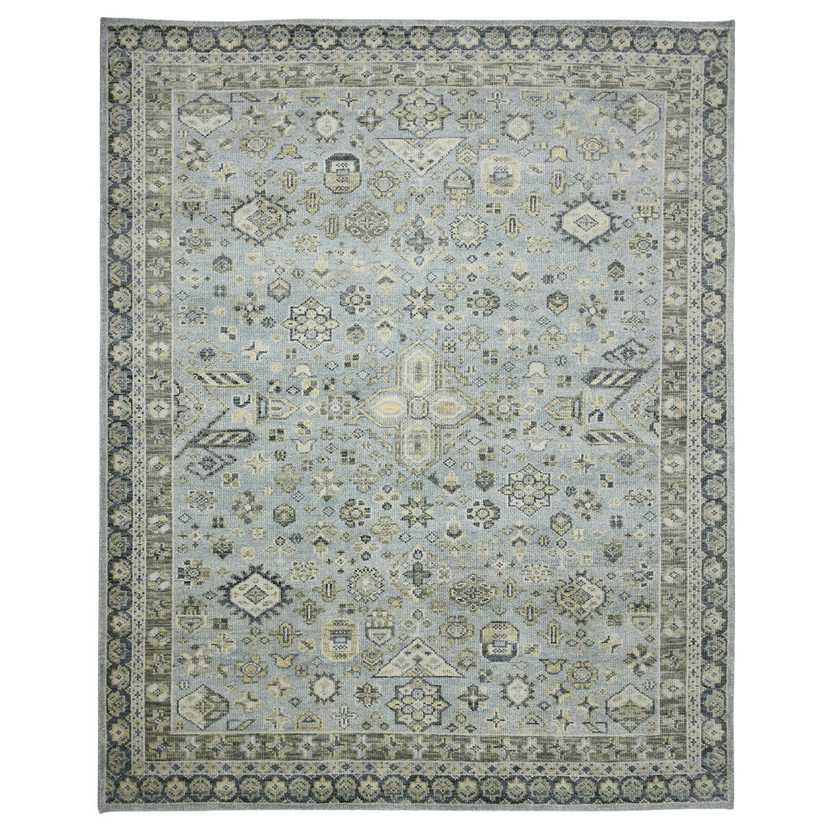 Magi Diviana Jane Sky Blue Hand-Knotted Wool Area Rug
