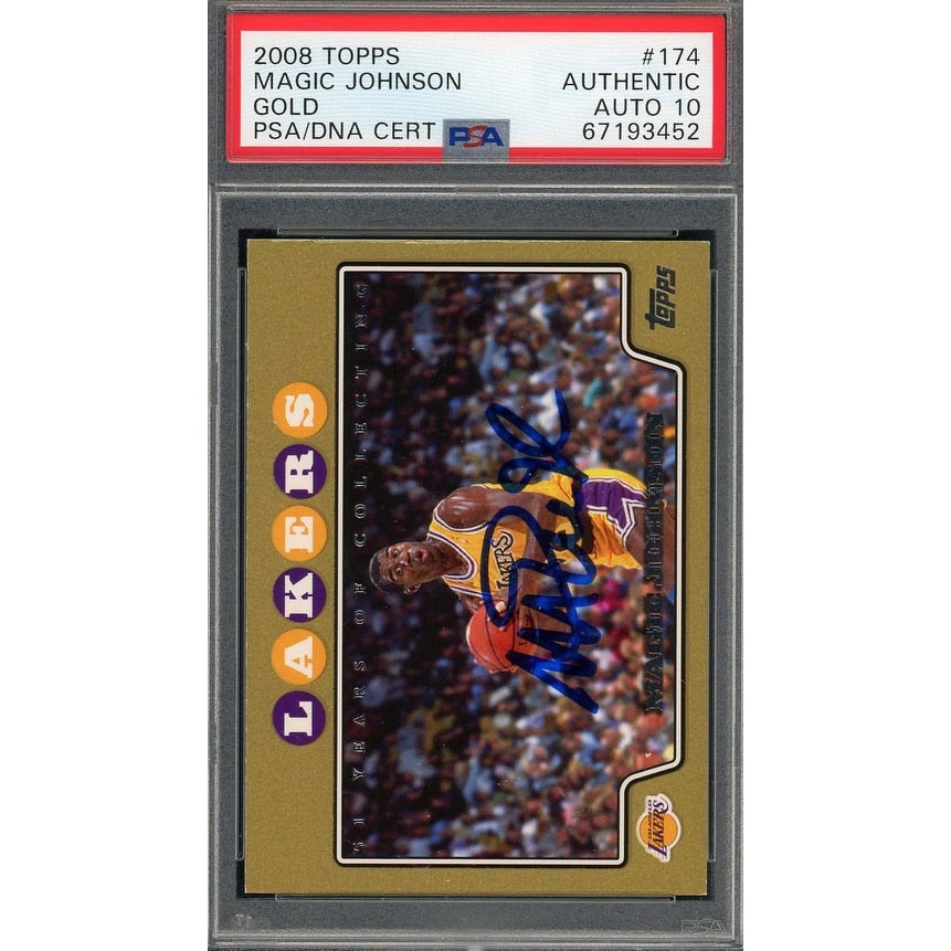 【Magic Johnson】PSA10 Express Lane Gold Magic Johnson 1990 Skybox Basketball Card #138 Graded PSA 10