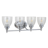 Magnolia 30" 4-Light Metal/Glass LED Vanity, Chrome by JONATHAN Y