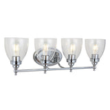 Magnolia 30" 4-Light Metal/Glass LED Vanity, Chrome by JONATHAN Y