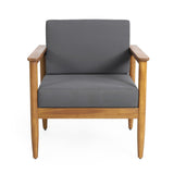 Magnolia Outdoor Acacia Wood Chat Set by Christopher Knight Home