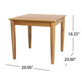 Magnolia Outdoor Acacia Wood Chat Set by Christopher Knight Home