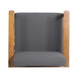 Magnolia Outdoor Acacia Wood Chat Set by Christopher Knight Home