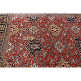 Mahal Persian Antique Rug Hand-Knotted Wool Carpet - 7'4"x 10'3"