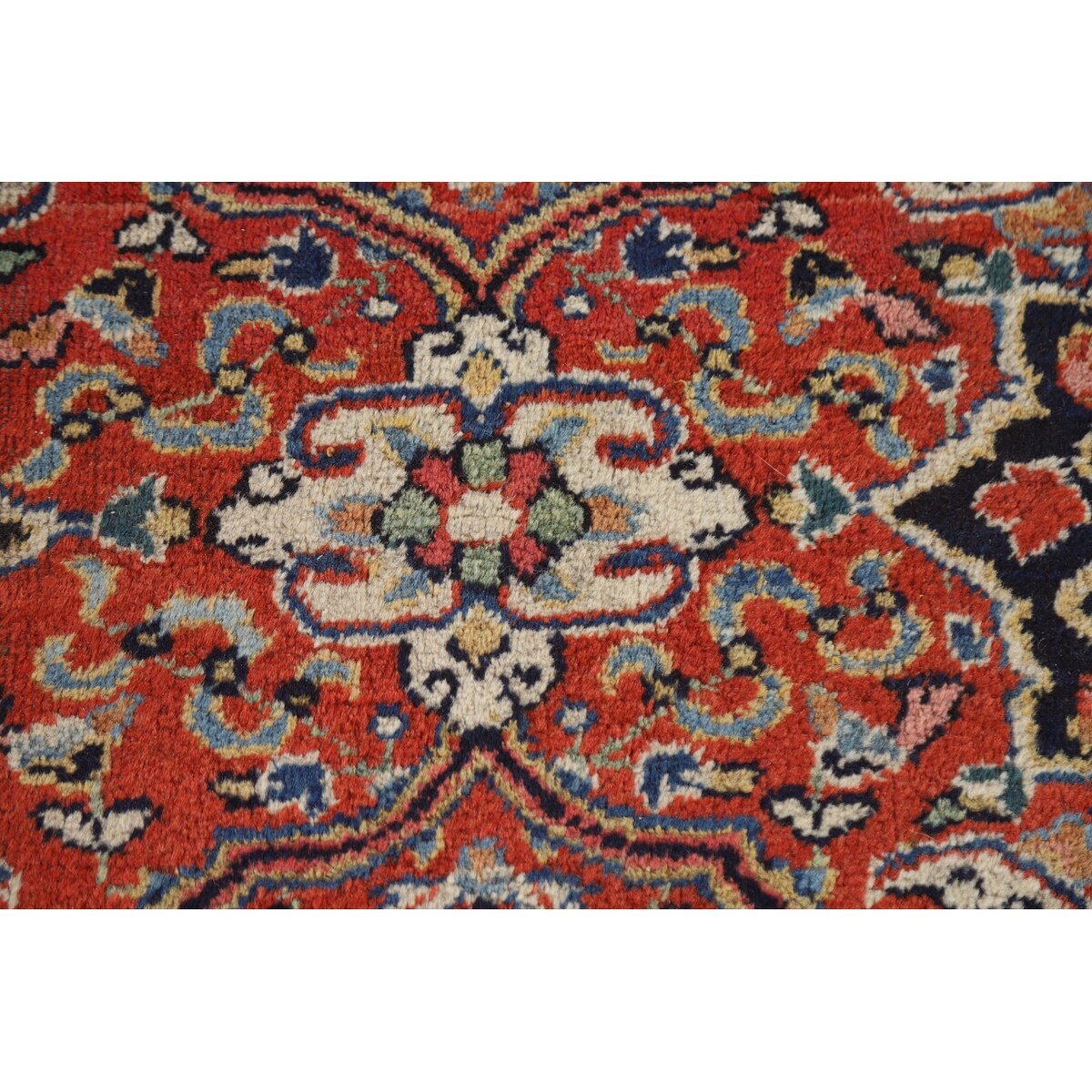 Mahal Persian Antique Rug Hand-Knotted Wool Carpet - 7'4"x 10'3"