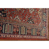 Mahal Persian Antique Rug Hand-Knotted Wool Carpet - 7'4"x 10'3"