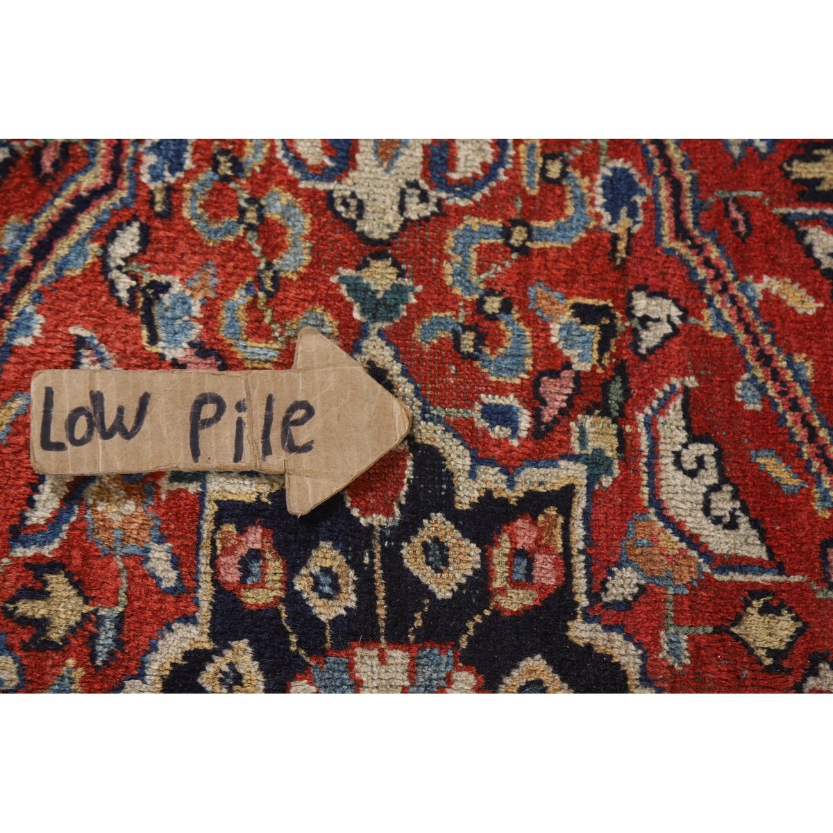 Mahal Persian Antique Rug Hand-Knotted Wool Carpet - 7'4"x 10'3"