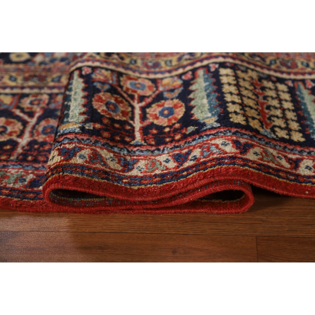 Mahal Persian Antique Rug Hand-Knotted Wool Carpet - 7'4"x 10'3"