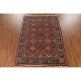 Mahal Persian Antique Rug Hand-Knotted Wool Carpet - 7'4"x 10'3"